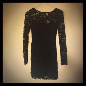 Black lace dress